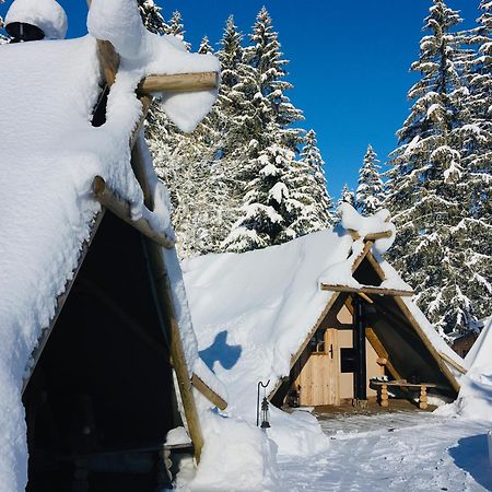 Altipik - Lodges Insolites Mont-Saxonnex Bagian luar foto