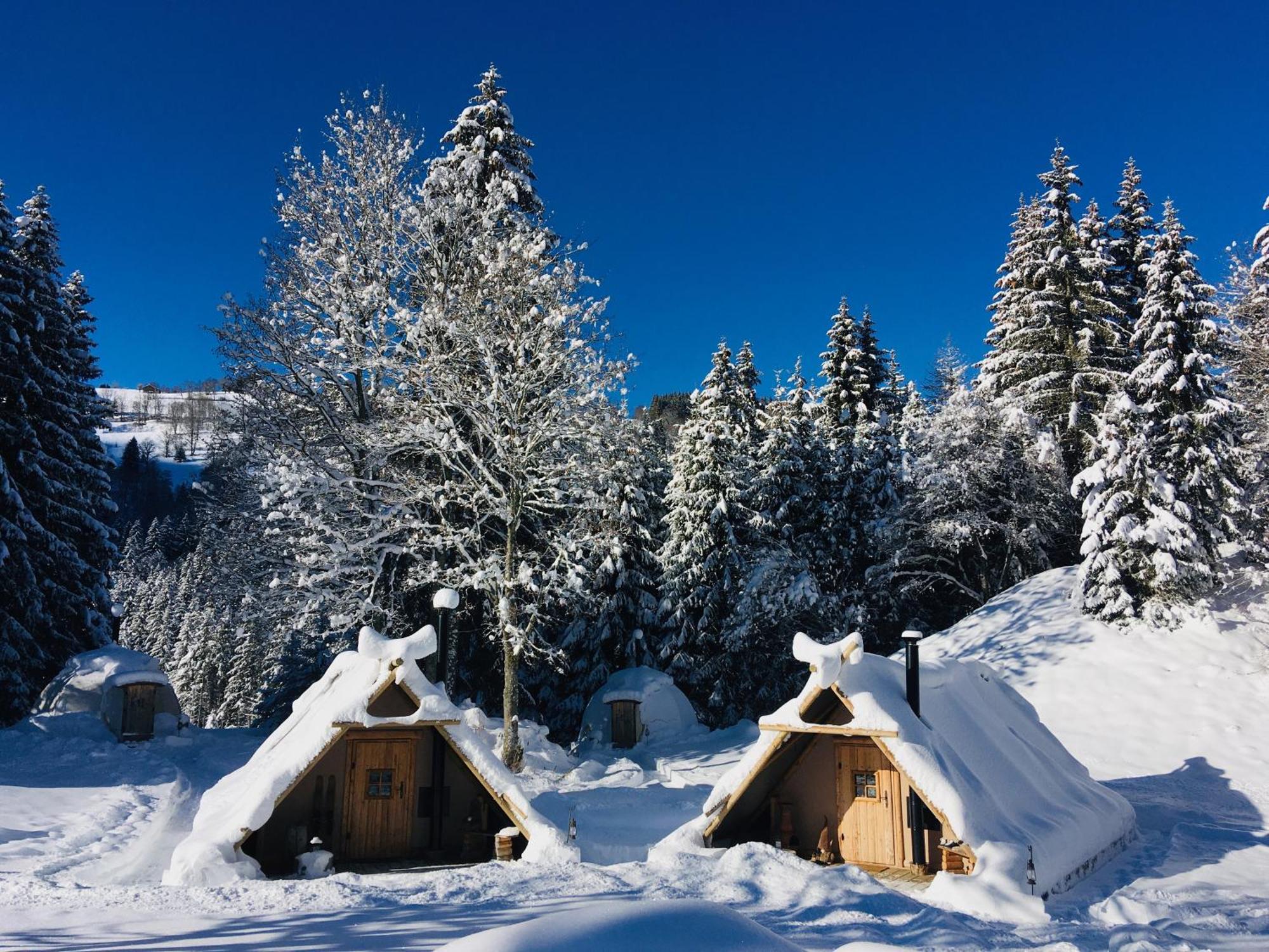 Altipik - Lodges Insolites Mont-Saxonnex Bagian luar foto